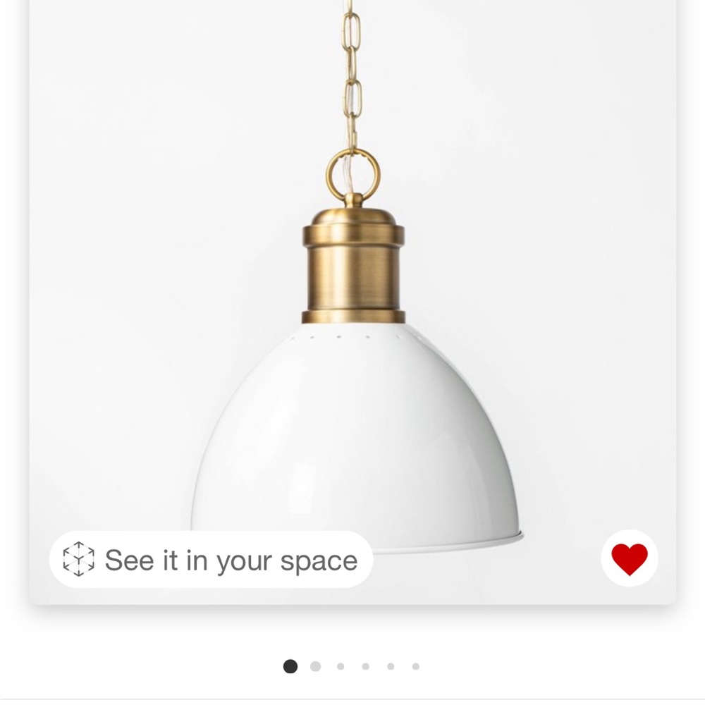 Medium Dome Brass Pendant Threshold by Studio McGee for Target NEW